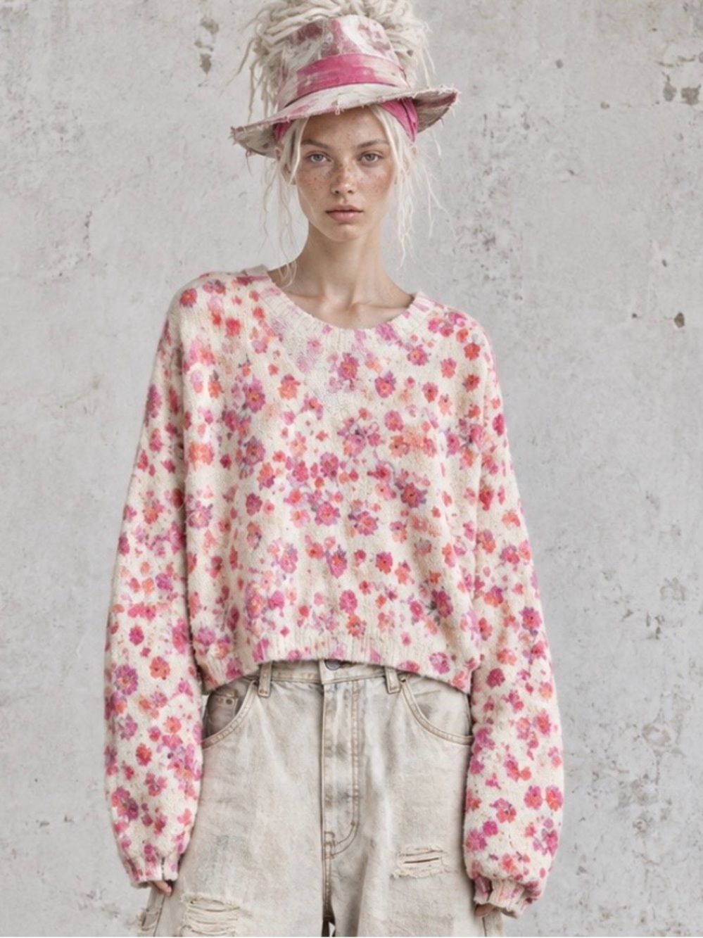 Foral sweater